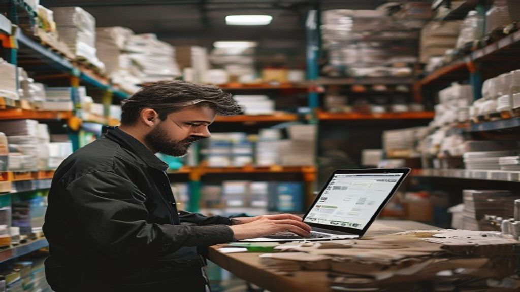 small business inventory management system dashboard showing real-time stock levels