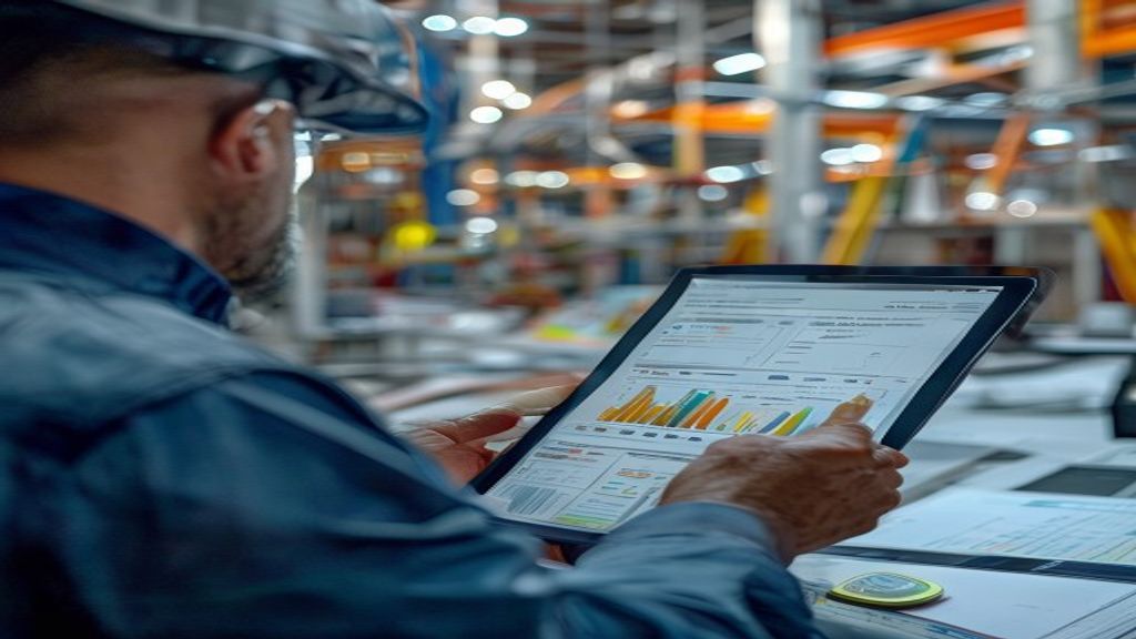 Cost control software dashboard showing construction project expenses and budget tracking