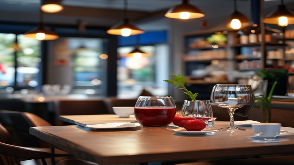 Digital dashboard displaying restaurant software analytics on a tablet screen